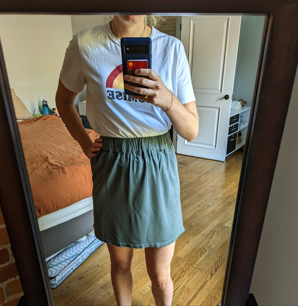 American vintage mini skirt